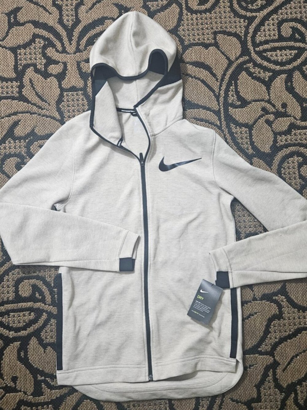 Nike Men's Fleece Hyper Elite Full Zip Hoodie Sweatshirt S Hooded 856447-235